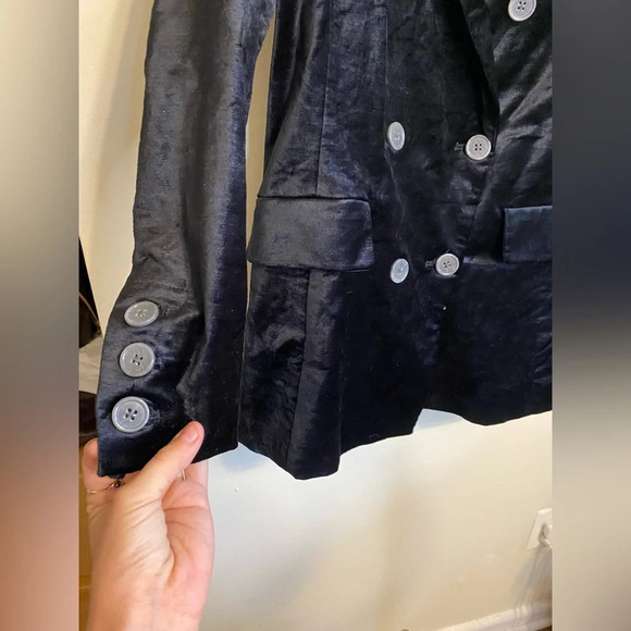 NWOT|| Free People- Cosmo Velvet Black Blazer, Classic staple piece. XS - Picture 7 of 12